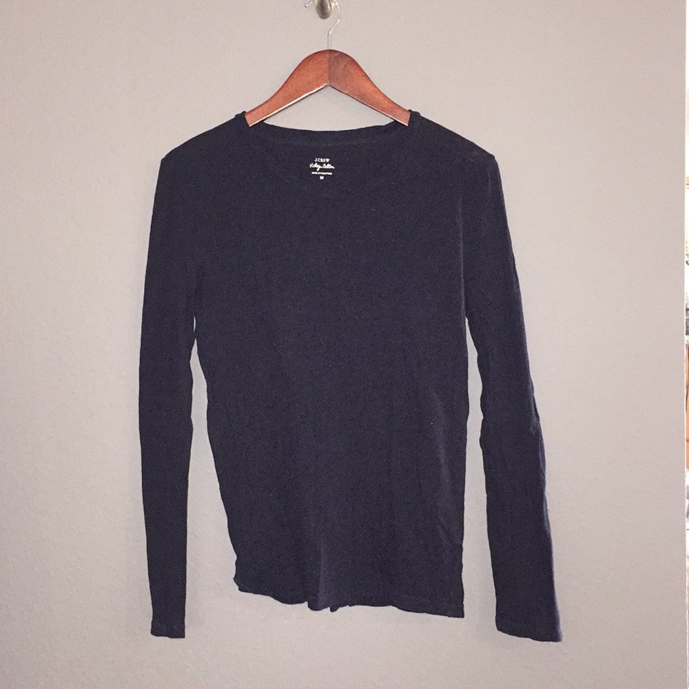J.Crew Vintage Cotton navy blue long sleeve shirt